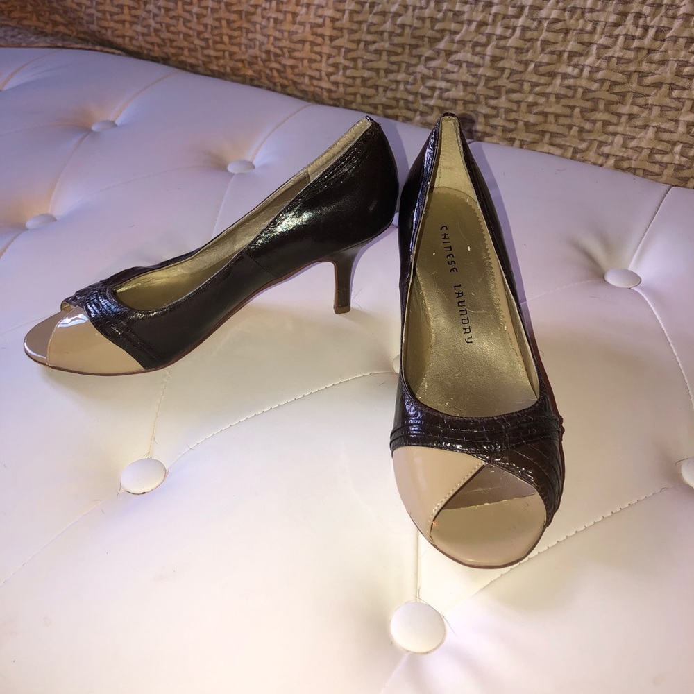 Chines Laundry two toned heels